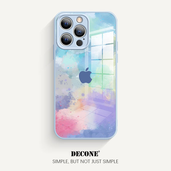 iPhone 14 Series | Watercolor Series Tempered Glass Phone Case