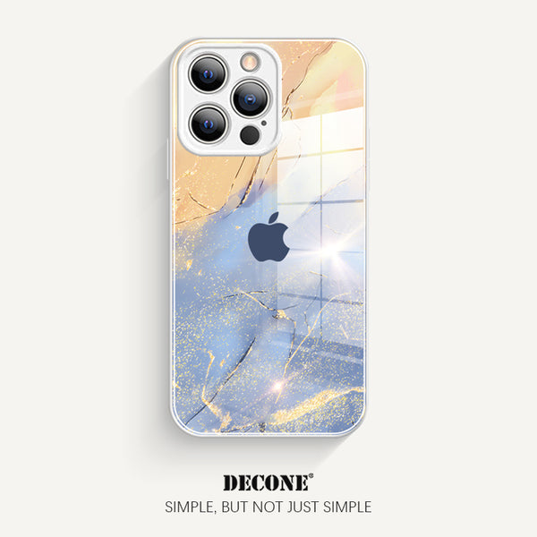 iPhone 13 Series |  Watercolor Series Tempered Glass Phone Case
