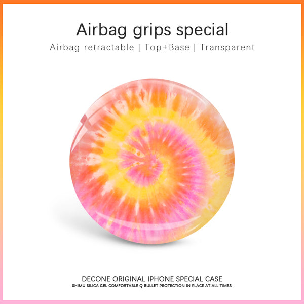 【Decone】Jelly orange transparent airbag retractable grips
