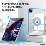 iPad Series | Swivel Leather Smart Cover (2.0 Acrylic Back)