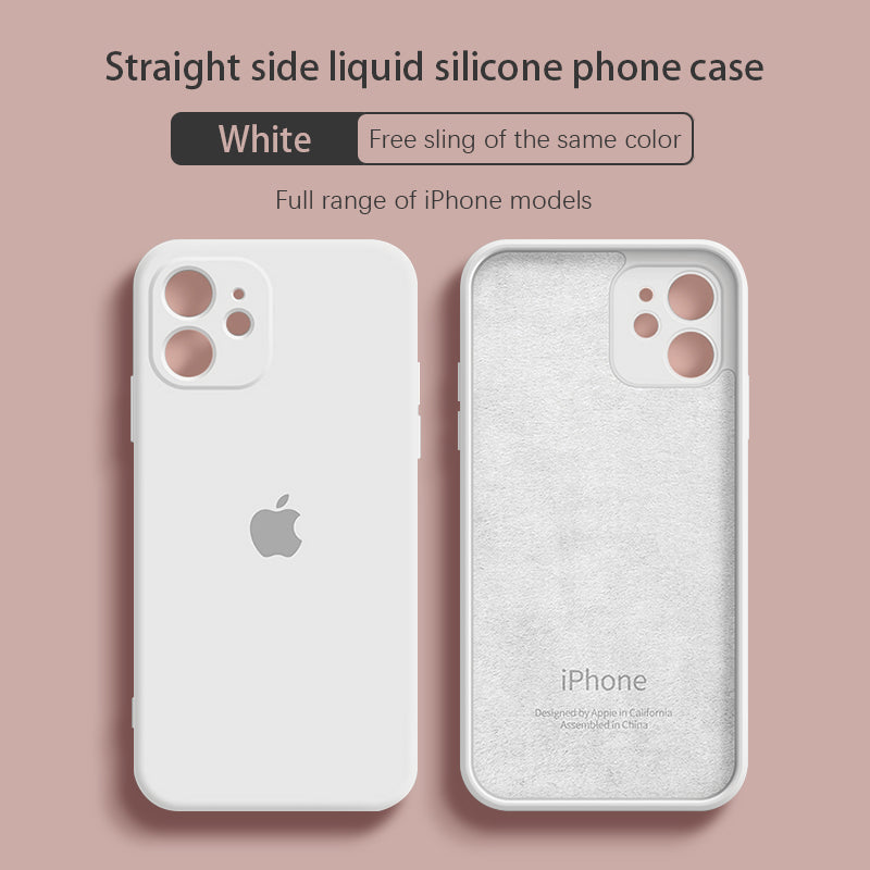2pcs Silicone Phone Case Contrast Letter X Phone Case For Iphone