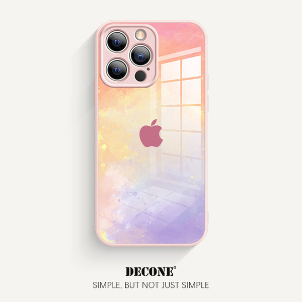 iPhone 14 Series | Watercolor Series Tempered Glass Phone Case