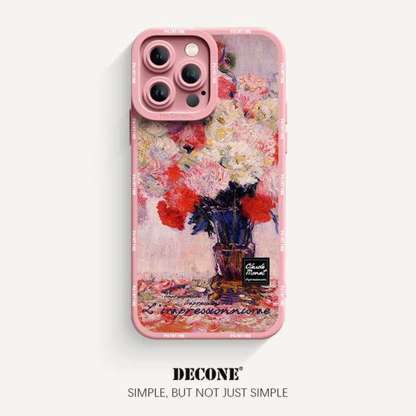 iPhone 14 Series | Oil Painting Series Pupil Liquid Silicone Phone Case