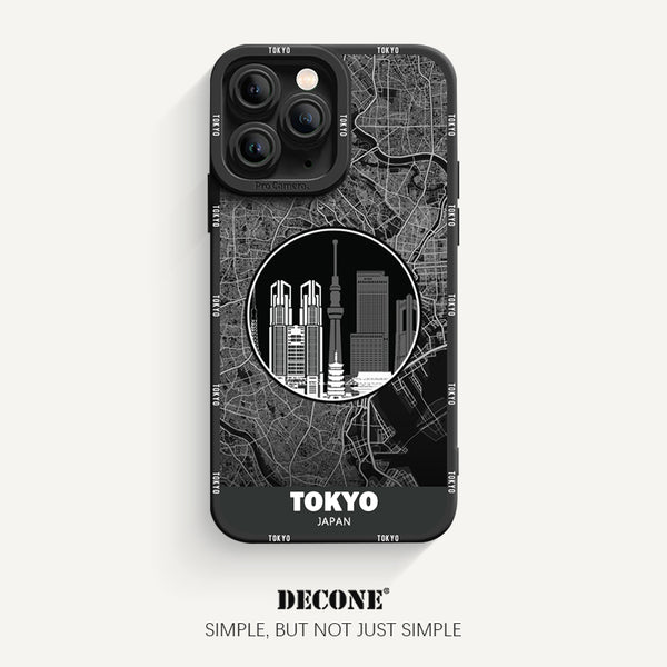 iPhone 11 Series | City Line Map Series Pupil Liquid Silicone Phone Case - Tokyo