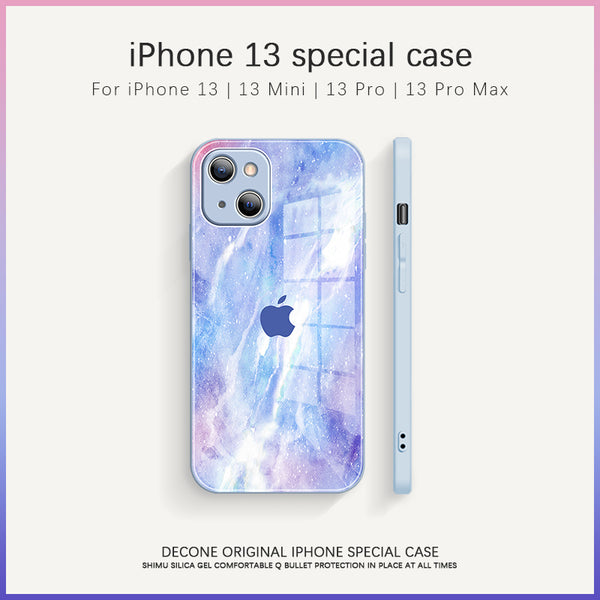 【Decone】iPhone 13 Series | Galaxy 9H tempered glass phone case (gift lanyard)