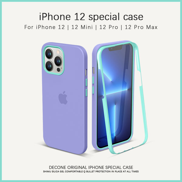 【Decone】iPhone 12 Series | Three-in-one liquid silicone phone case