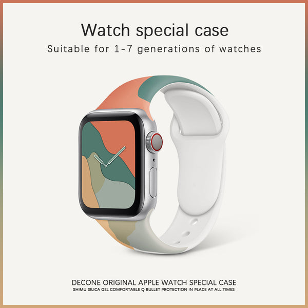 【Decone】Apple Watch Series | Morandi Liquid Silicone Strap