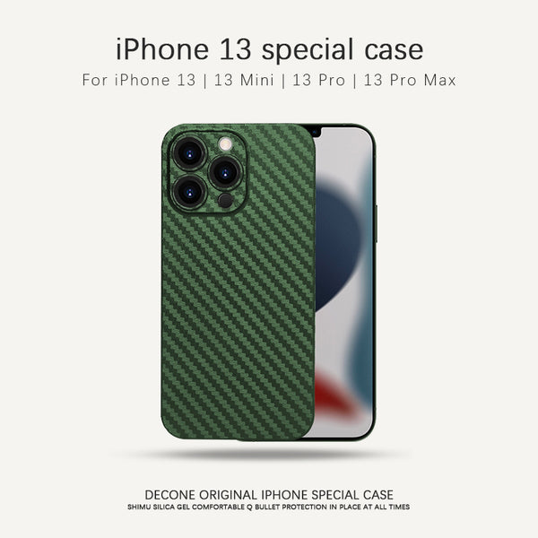 【Decone】iPhone 13 Series | Carbon fiber texture ultra-thin frosted phone case