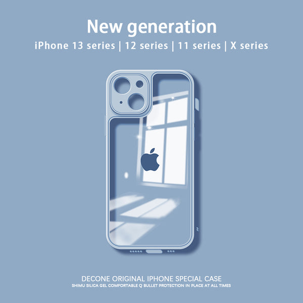 【Decone】iPhone | Skin-friendly transparent phone case (Gift lanyard)