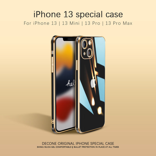 【Decone】iPhone Series | Electroplating crystal diamond tempered glass phone case (gift lanyard)