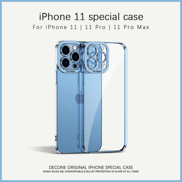 【Decone】iPhone 11 Series | Electroplating Pupil Transparent Phone Case (Gift Lanyard)