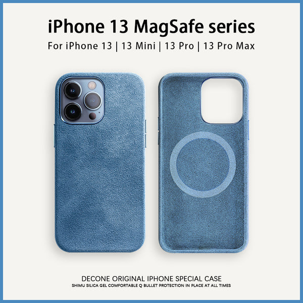 【Decone】iPhone 13/12 MagSafe Series | Italian suede anti-drop phone case