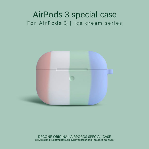 【Decone】AirPods 3 |  Ice cream Liquid silicone protective sleeve